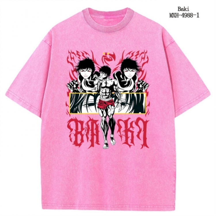 Bleach Anime peripheral pure cotton washed and worn T-shirt from S to 2XL