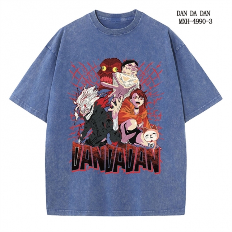 DANDADAN Anime peripheral pure cotton washed and worn T-shirt from S to 2XL
