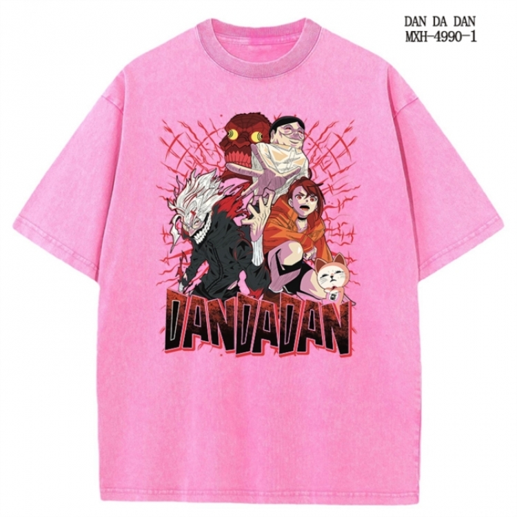 DANDADAN Anime peripheral pure cotton washed and worn T-shirt from S to 2XL