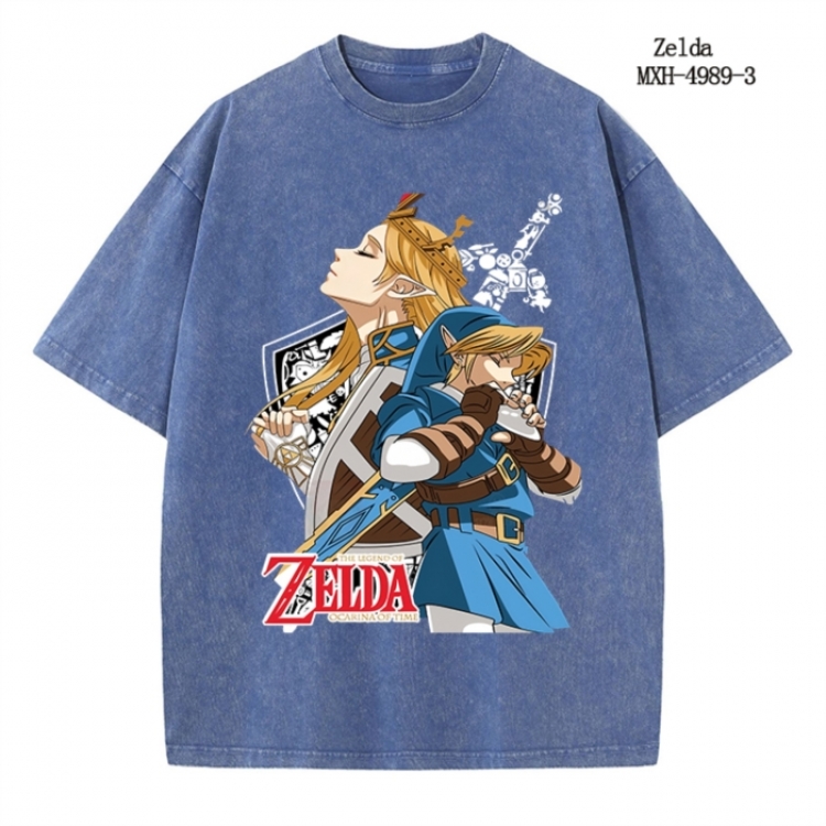 The Legend of Zelda Anime peripheral pure cotton washed and worn T-shirt from S to 2XL