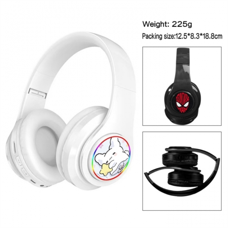 Hanamaru Anime Print Foldable Over-Ear Bluetooth Headphones 12.5x8.3x18.8cm