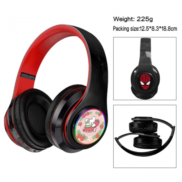 Hanamaru Anime Print Foldable Over-Ear Bluetooth Headphones 12.5x8.3x18.8cm