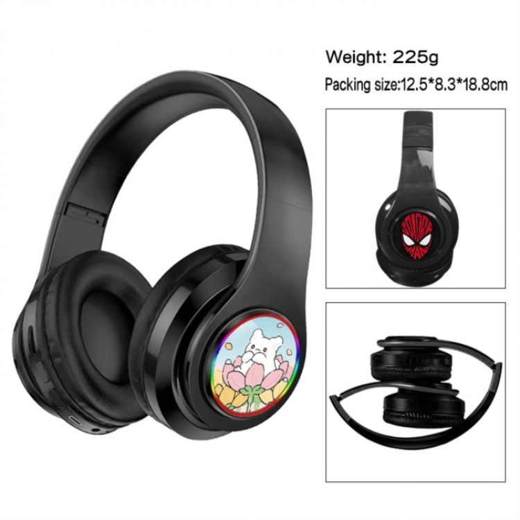 Hanamaru Anime Print Foldable Over-Ear Bluetooth Headphones 12.5x8.3x18.8cm