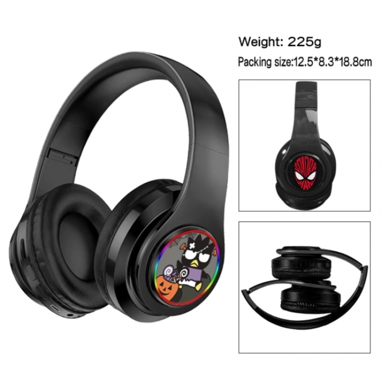 BAD BADTZ-MARU Anime Print Foldable Over-Ear Bluetooth Headphones 12.5x8.3x18.8cm