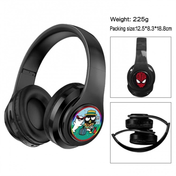 BAD BADTZ-MARU Anime Print Foldable Over-Ear Bluetooth Headphones 12.5x8.3x18.8cm