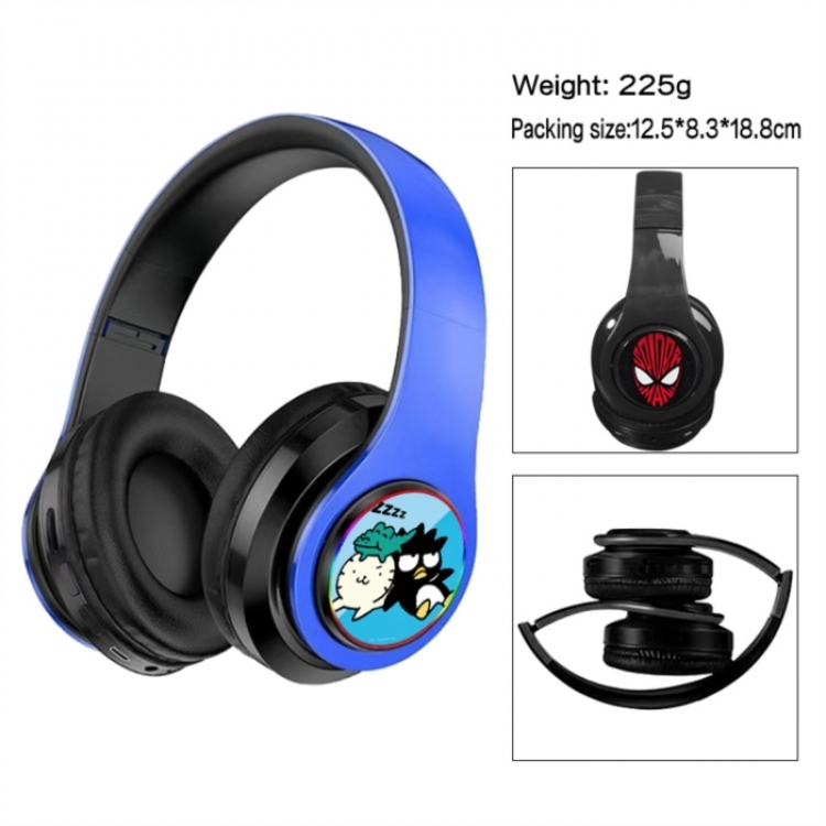 BAD BADTZ-MARU Anime Print Foldable Over-Ear Bluetooth Headphones 12.5x8.3x18.8cm
