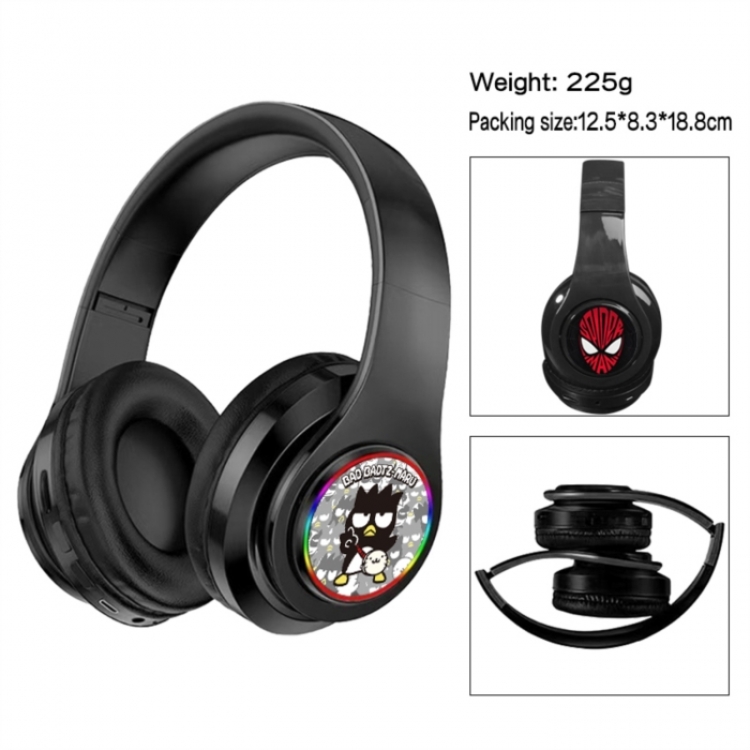 BAD BADTZ-MARU Anime Print Foldable Over-Ear Bluetooth Headphones 12.5x8.3x18.8cm