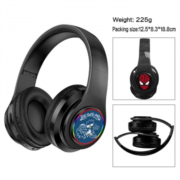 BAD BADTZ-MARU Anime Print Foldable Over-Ear Bluetooth Headphones 12.5x8.3x18.8cm