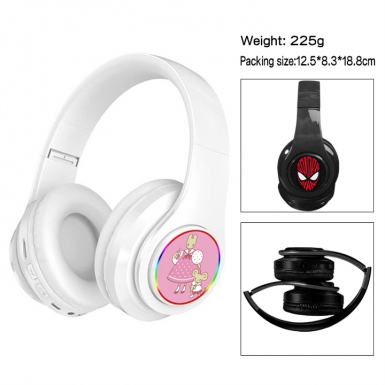 Sanrio Anime Print Foldable Over-Ear Bluetooth Headphones 12.5x8.3x18.8cm