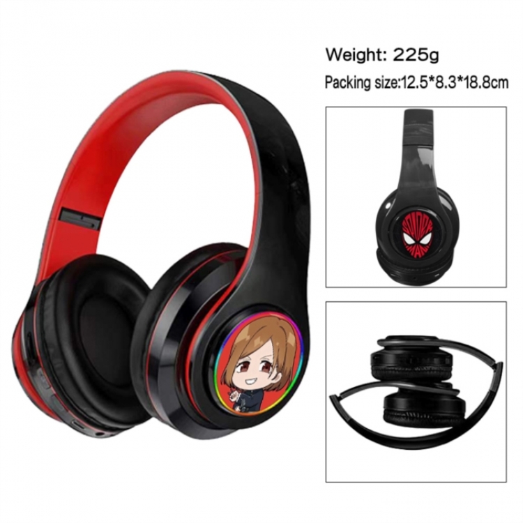 Jujutsu Kaisen  Anime Print Foldable Over-Ear Bluetooth Headphones 12.5x8.3x18.8cm