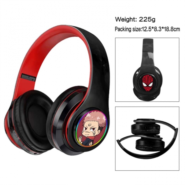 Jujutsu Kaisen  Anime Print Foldable Over-Ear Bluetooth Headphones 12.5x8.3x18.8cm