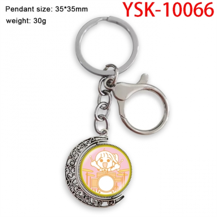 BOCCHI THE ROCK! Anime double-sided crystal rotating gemstone keychain pendant price for 5 pcs
