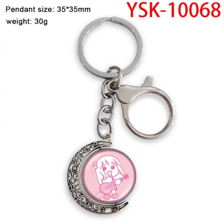 BOCCHI THE ROCK! Anime double-sided crystal rotating gemstone keychain pendant price for 5 pcs