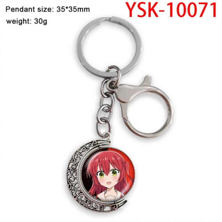 BOCCHI THE ROCK! Anime double-sided crystal rotating gemstone keychain pendant price for 5 pcs