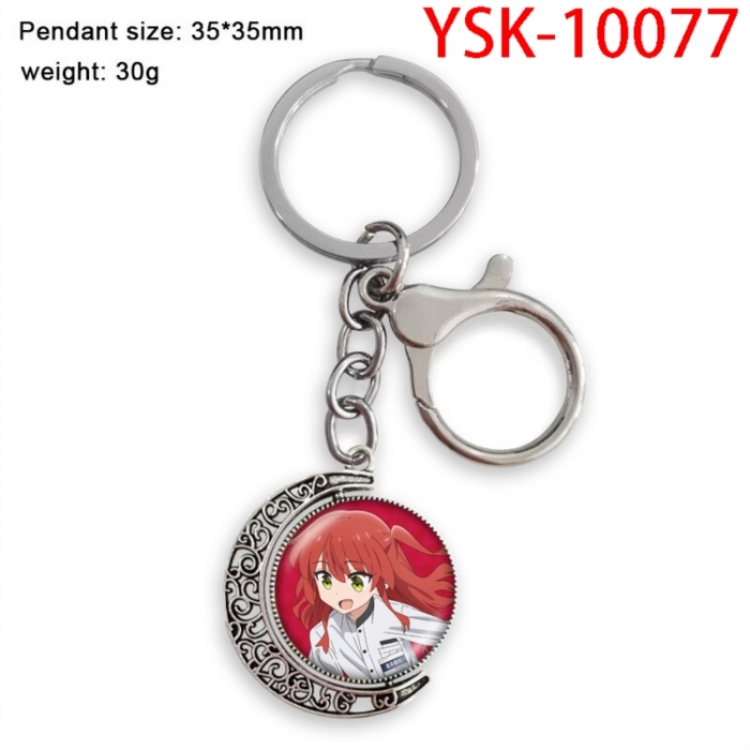 BOCCHI THE ROCK! Anime double-sided crystal rotating gemstone keychain pendant price for 5 pcs