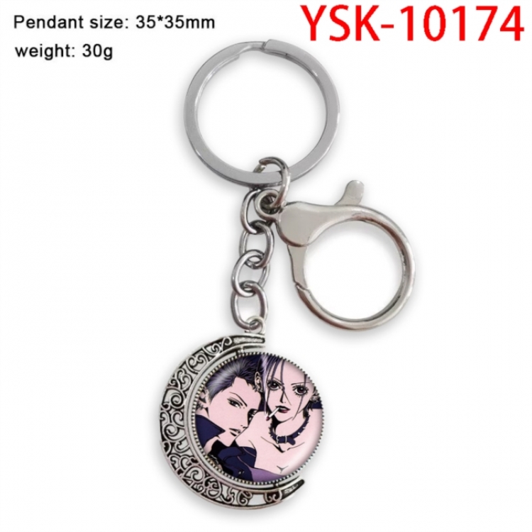 NANA Anime double-sided crystal rotating gemstone keychain pendant price for 5 pcs