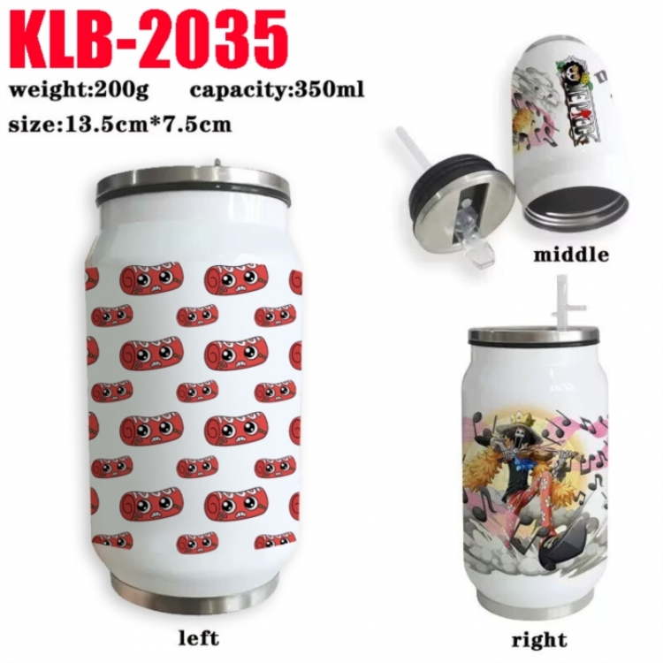 Dandy's World Anime Printed Stainless Steel Insulated Cup Straw Water Cup 350ML