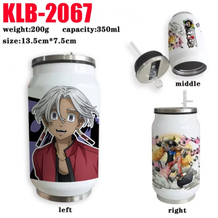 Tokyo Revengers Anime Printed Stainless Steel Insulated Cup Straw Water Cup 350ML