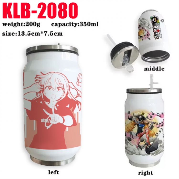 BOCCHI THE ROCK! Anime Printed Stainless Steel Insulated Cup Straw Water Cup 350ML