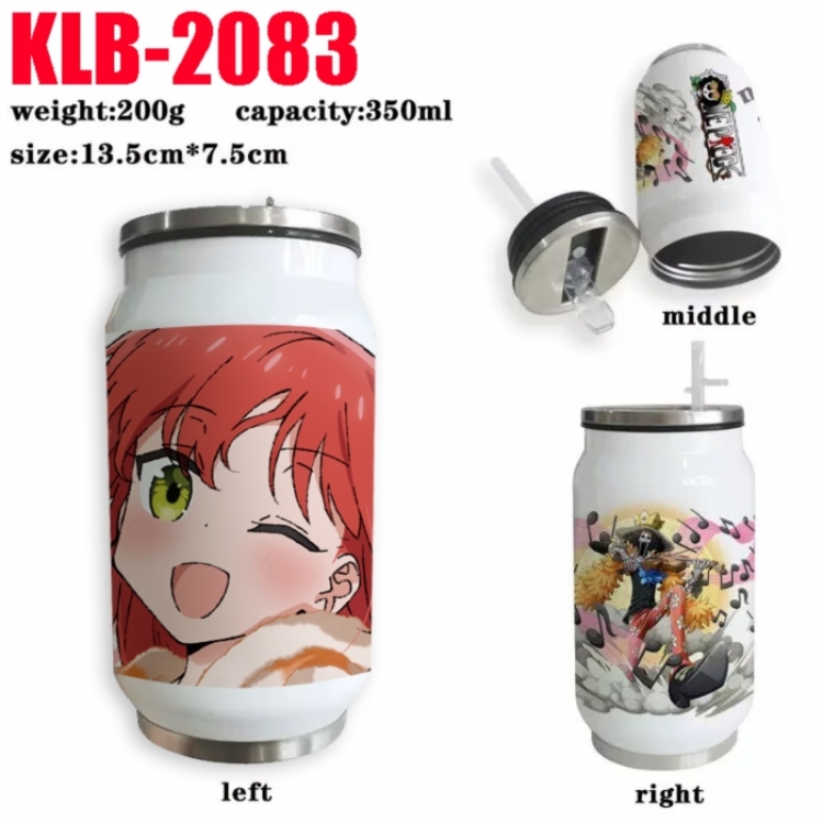 BOCCHI THE ROCK! Anime Printed Stainless Steel Insulated Cup Straw Water Cup 350ML