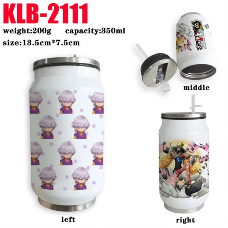 K-Pop Demon Hunters Anime Printed Stainless Steel Insulated Cup Straw Water Cup 350ML