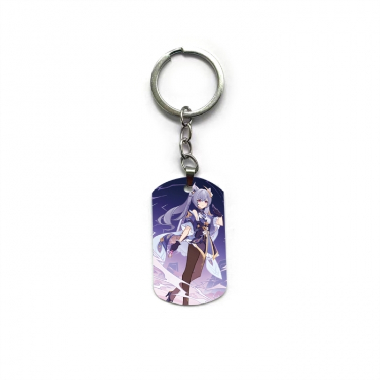 Genshin Impact Anime double-sided full-color printed keychain price for 5 pcs