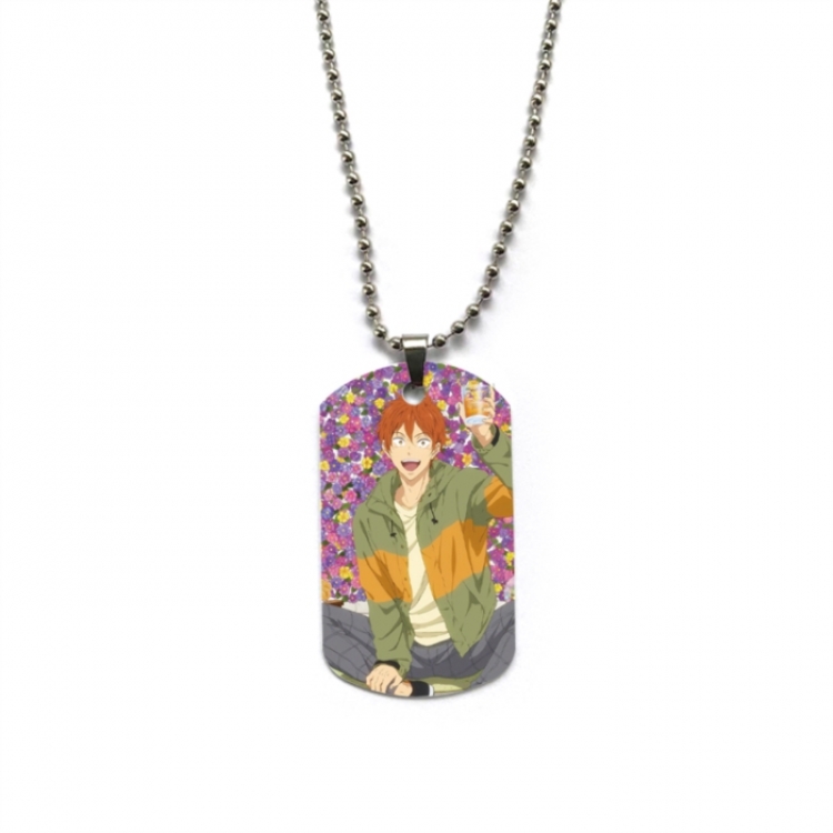Free! Anime double-sided full color printed military brand necklace price for 5 pcs