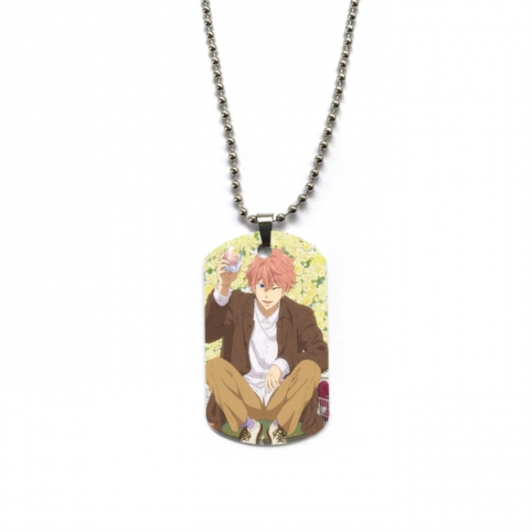 Free! Anime double-sided full color printed military brand necklace price for 5 pcs