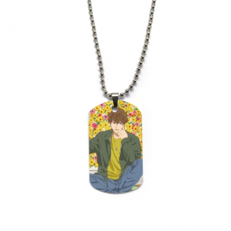 Free! Anime double-sided full color printed military brand necklace price for 5 pcs