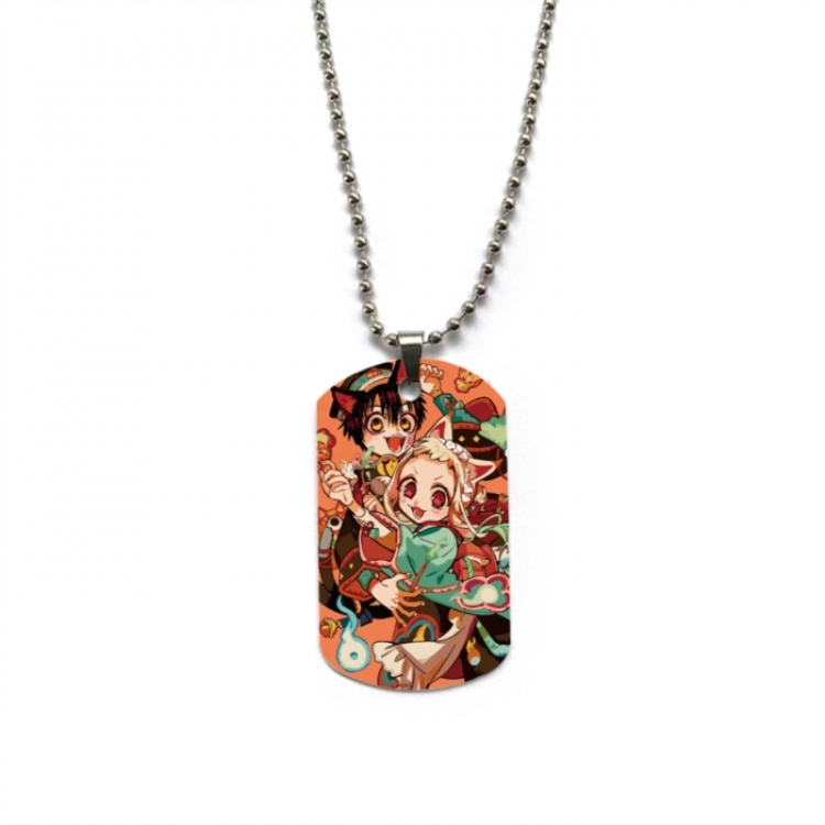 Toilet-bound Hanako-kun Anime double-sided full color printed military brand necklace price for 5 pcs