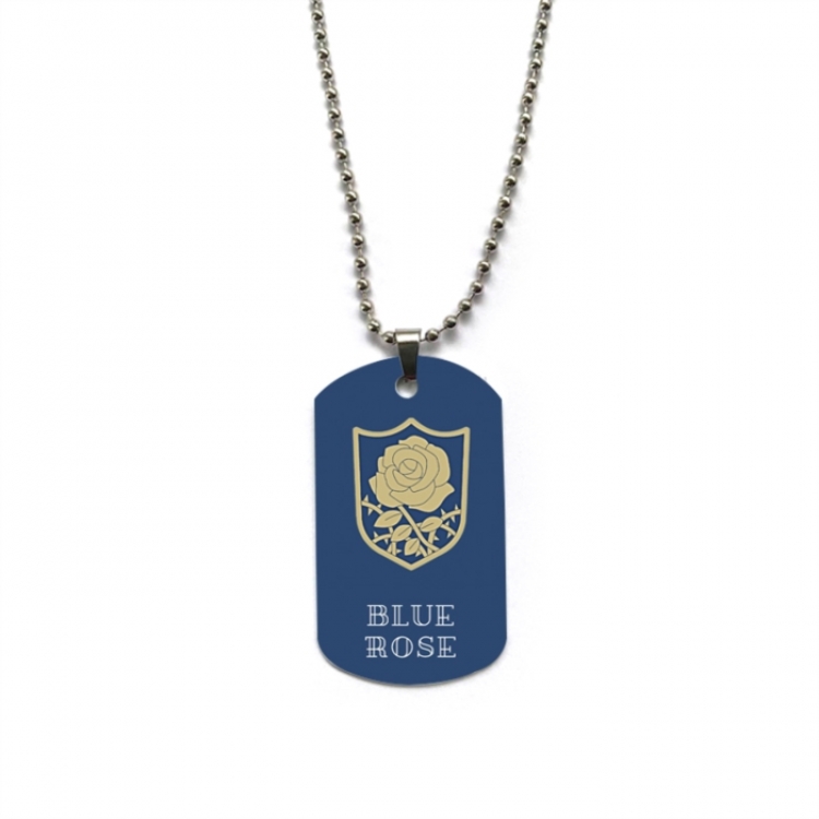 Black Clover Anime double-sided full color printed military brand necklace price for 5 pcs