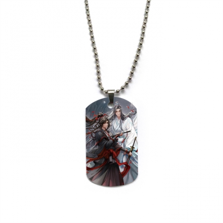 The wizard of the de Anime double-sided full color printed military brand necklace price for 5 pcs