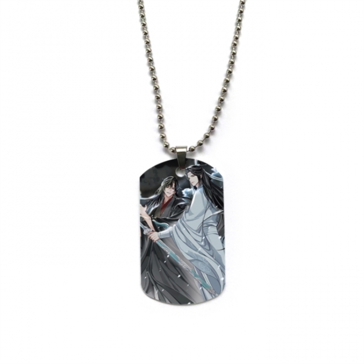 The wizard of the de Anime double-sided full color printed military brand necklace price for 5 pcs