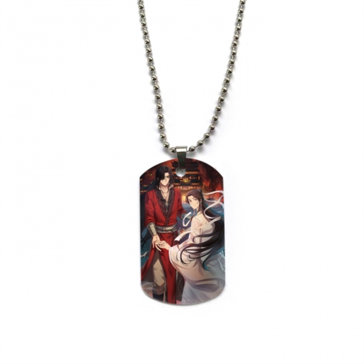 Heaven Official's Blessing Anime double-sided full color printed military brand necklace price for 5 pcs