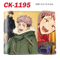 Jujutsu Kaisen Horizontal concealed wallet short wallet 12x10x2CM