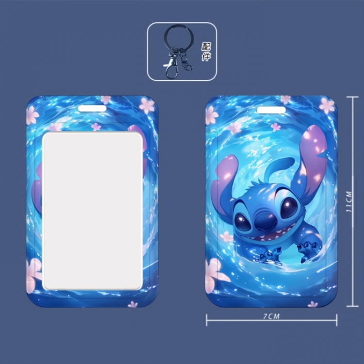 Lilo & Stitch 3D embossed hard shell card holder badge keychain price for 5 pcs