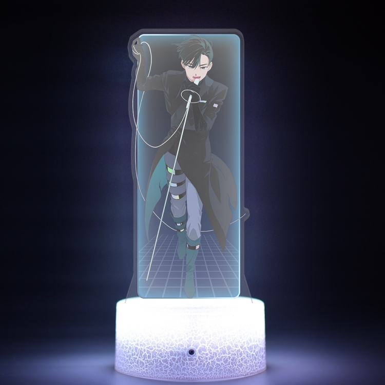 Alien Stage Acrylic Night Light 16 Color-changing USB Interface Box Set 19X7X4CM white base