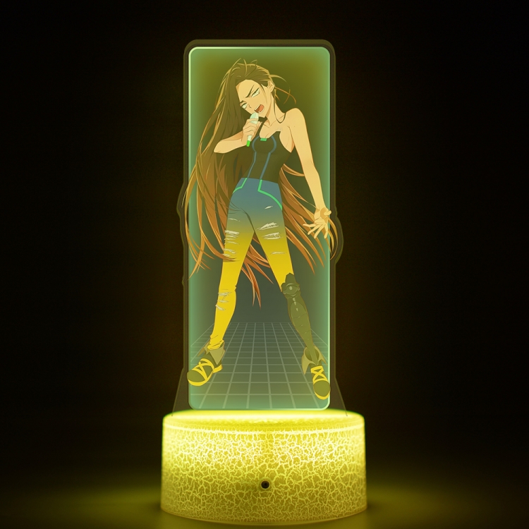 Alien Stage Acrylic Night Light 16 Color-changing USB Interface Box Set 19X7X4CM white base