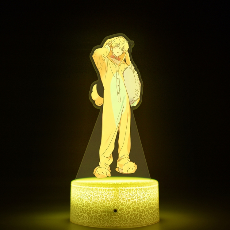 Alien Stage Acrylic Night Light 16 Color-changing USB Interface Box Set 19X7X4CM white base