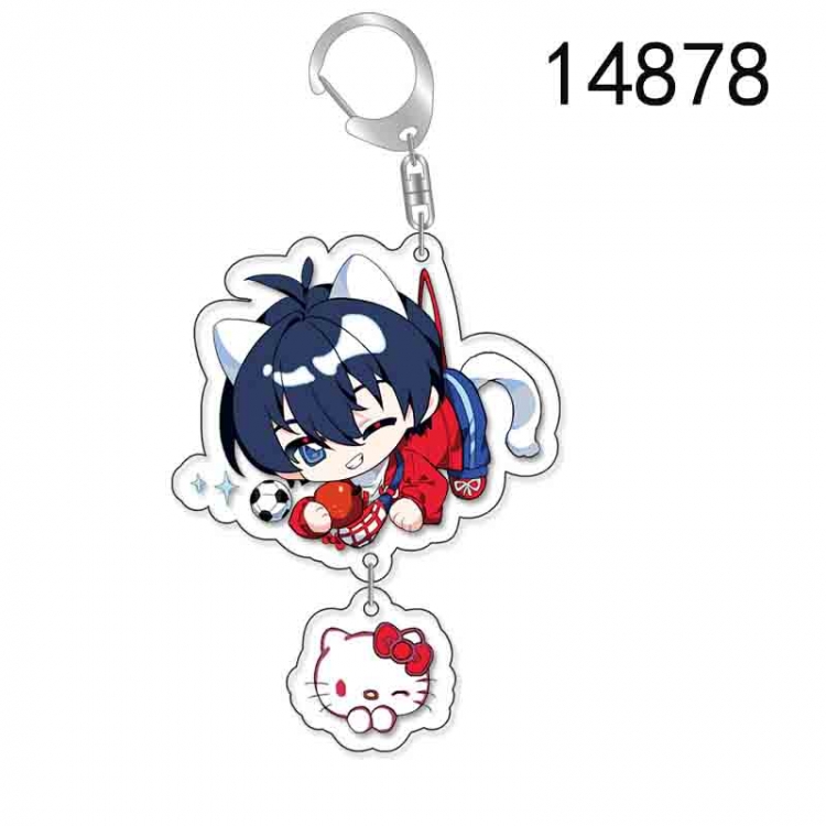 BLUE LOCK Anime acrylic Pendant Key Chain  price for 5 pcs