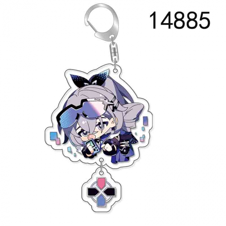 Honkai: Star Rail Anime acrylic Pendant Key Chain  price for 5 pcs