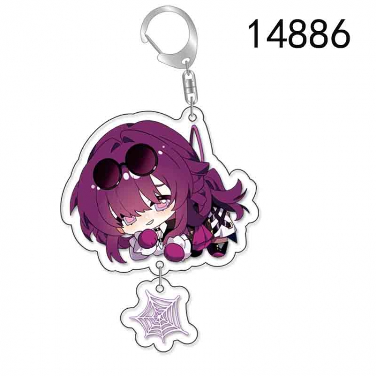 Honkai: Star Rail Anime acrylic Pendant Key Chain  price for 5 pcs
