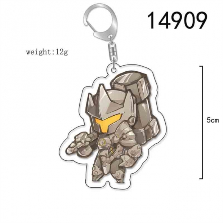 Overwatch Anime Acrylic Keychain Charm price for 5 pcs