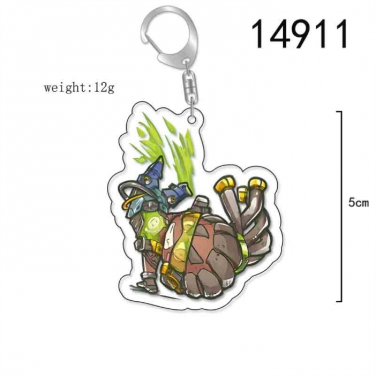 Overwatch Anime Acrylic Keychain Charm price for 5 pcs