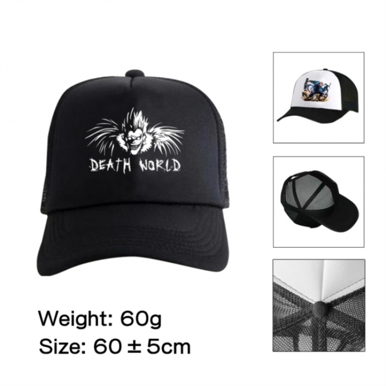 Death note Anime mesh cap peaked cap sun hat 60cm