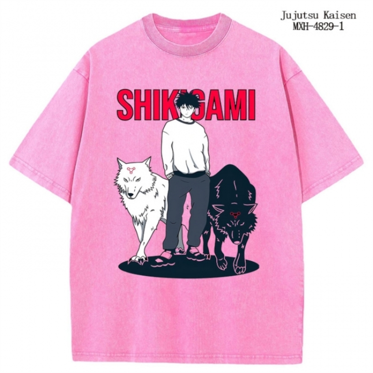 Jujutsu Kaisen Anime peripheral pure cotton washed and worn T-shirt from S to 4XL
