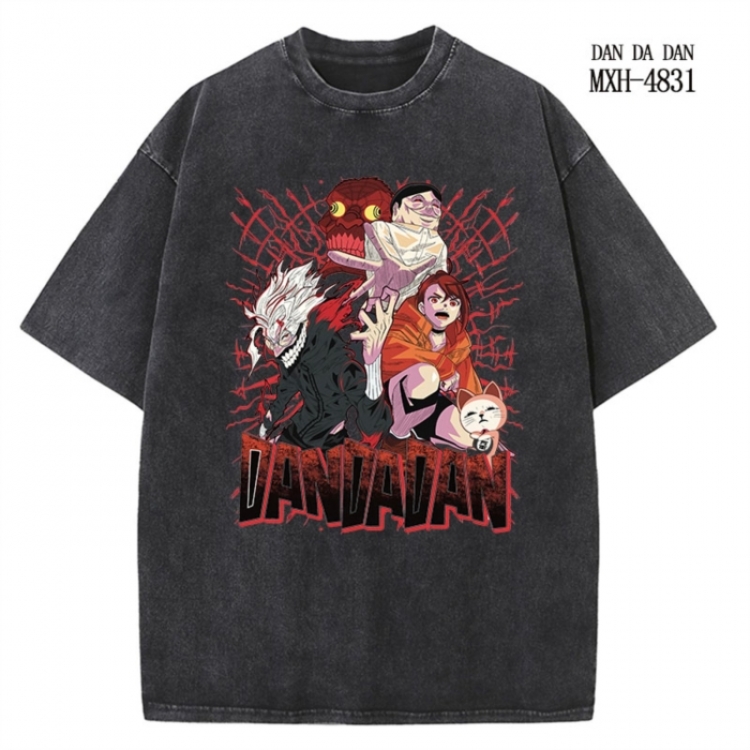 DANDADAN Anime peripheral pure cotton washed and worn T-shirt from S to 4XL