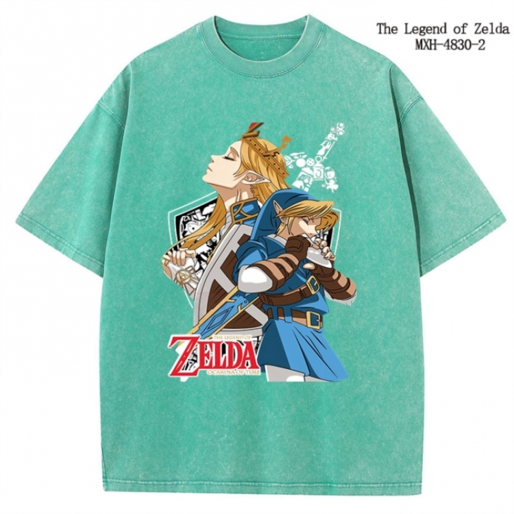 The Legend of Zelda Anime peripheral pure cotton washed and worn T-shirt from S to 4XL
