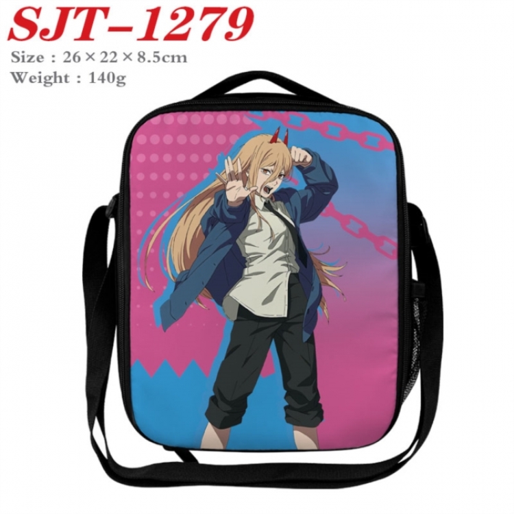 Chainsaw Man Anime Lunch Bag Crossbody Bag 26x22x8.5cm 