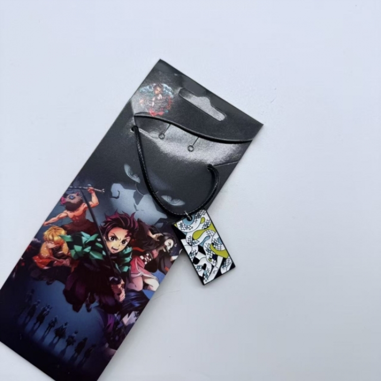 Demon Slayer Kimets Anime peripheral leather rope necklace pendant jewelry price for 5 pcs